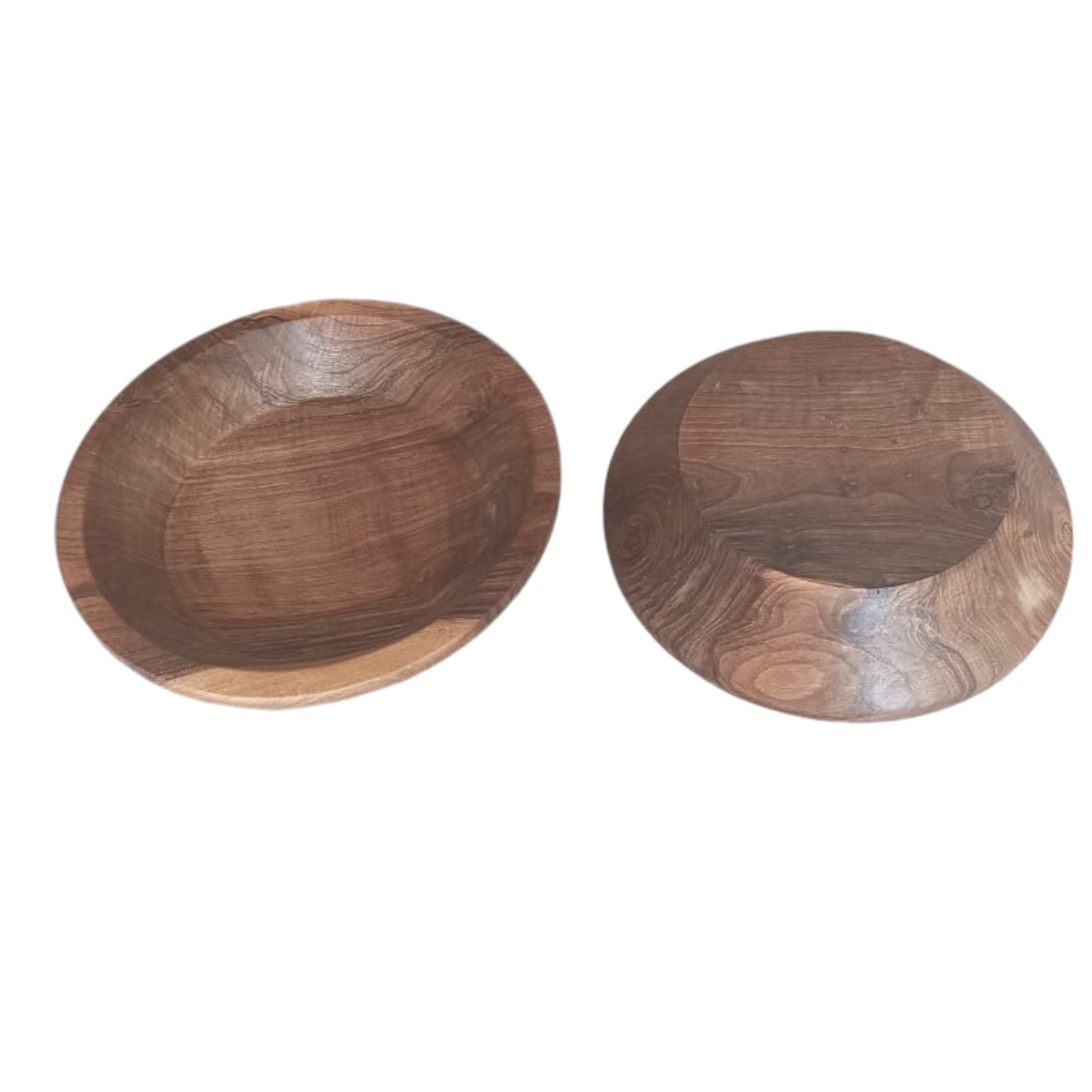 Grand Plat Creux en Bois de Noyer