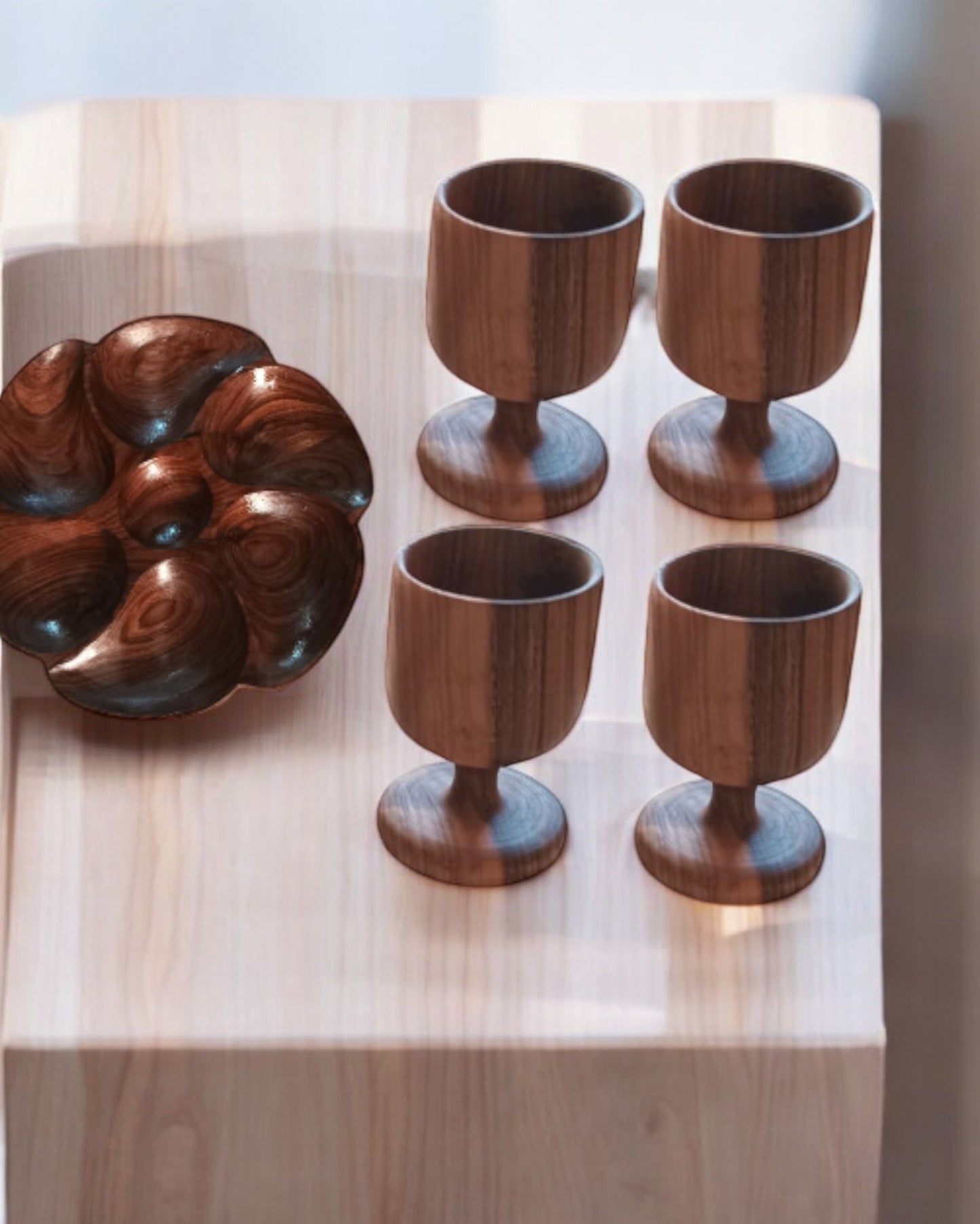 Pack Luxe 5 pièces en Bois de Noyer