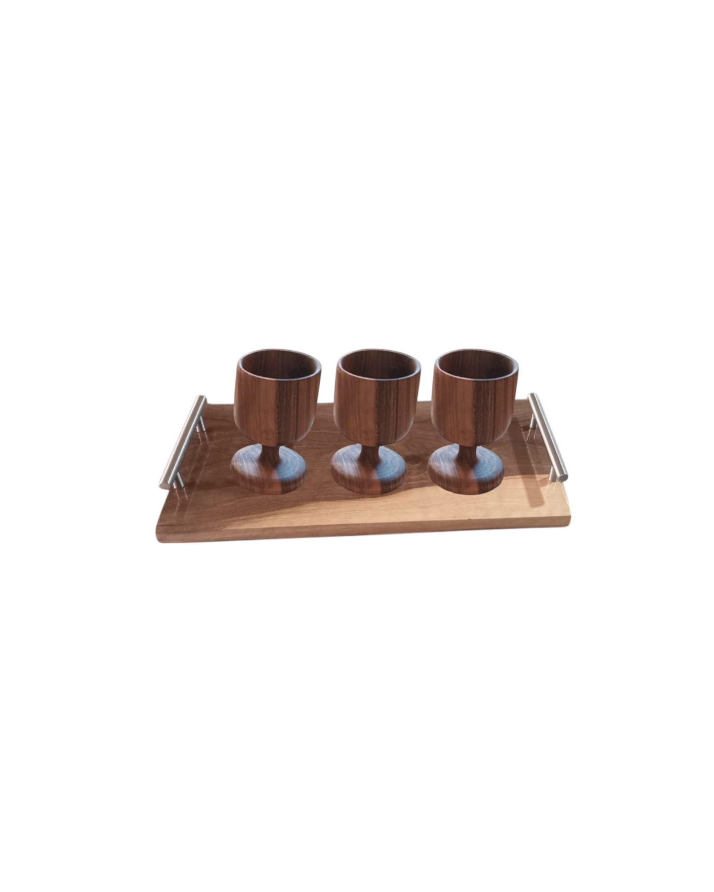 Ensemble Plateaux Bois Noyer