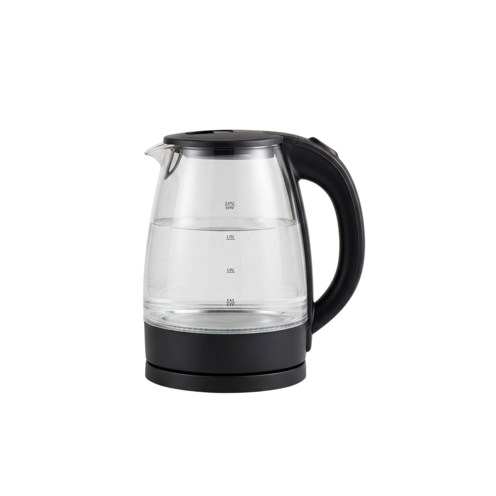 Bouilloire Électrique en Verre 1500W avec Arrêt Automatique