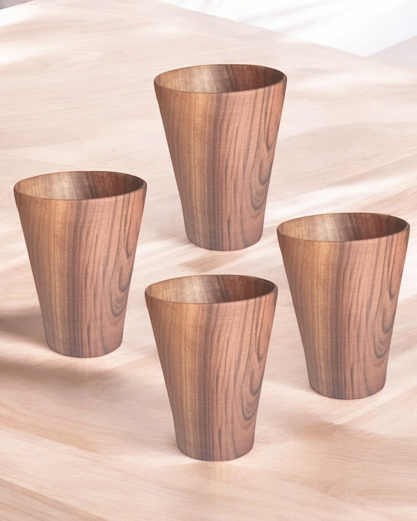 Pack 5 pièces N en Bois de Noyer