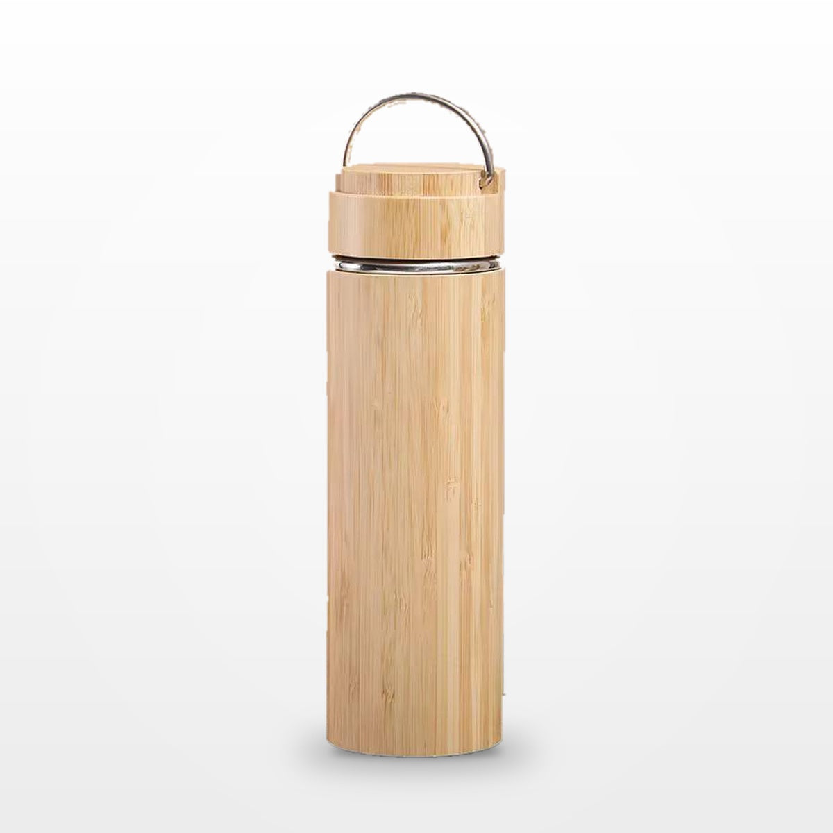 Thermos Bambou 500 ml avec Infuseur à Thé – Inox Double Paroi