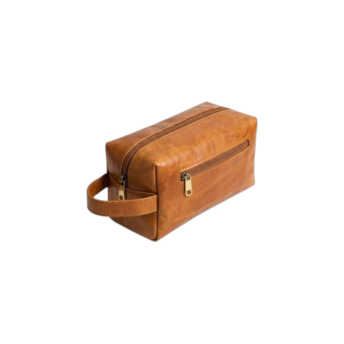 Trousse de Toilette en Cuir Naturel Fait Main – Artisanat Marocain