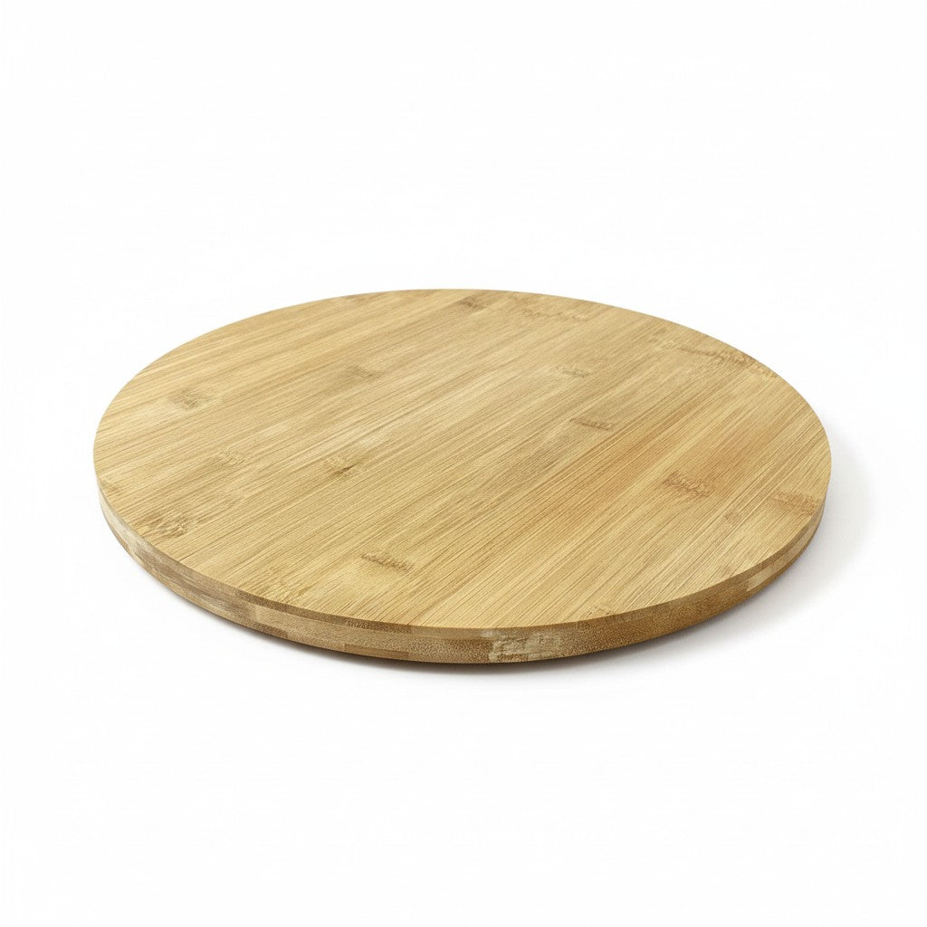 Plateau Tournant en Bambou Naturel 35 cm – Rotation 360°