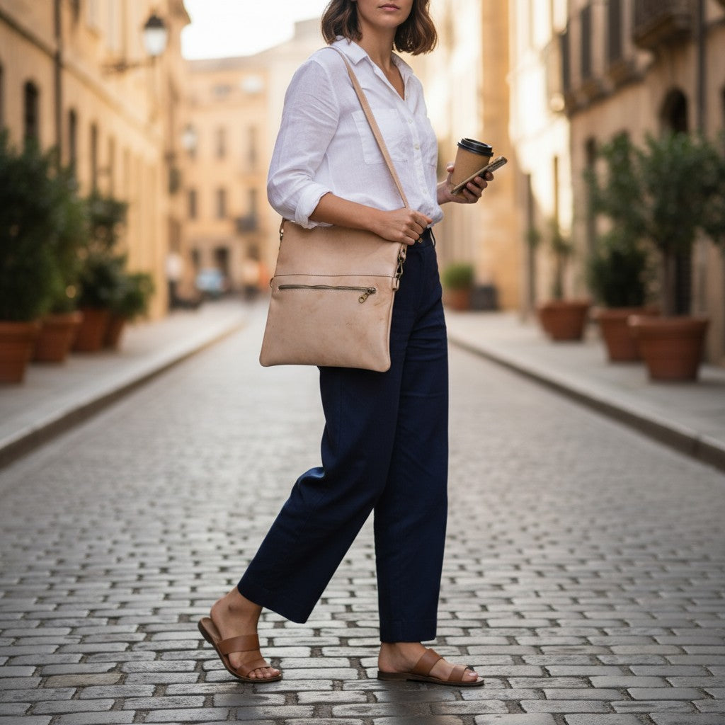 Sac en Cuir Naturel Luxe Femme