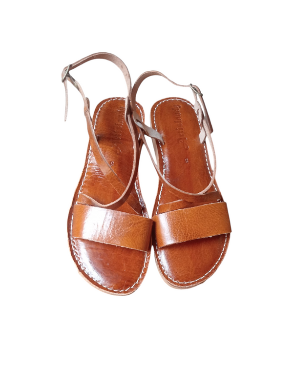 Sandale Médicale Cuir Naturel Légère Femme - Confort Quotidien Maroc