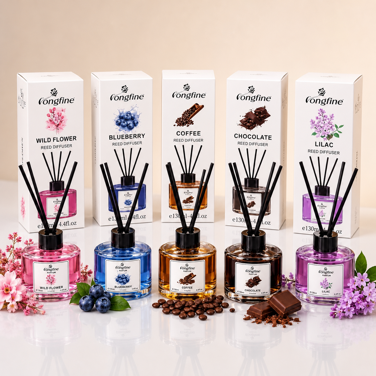 Diffuseur de Parfum à Bâtonnets Vongfine 130 ml – Composez votre pack