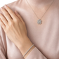 Coffret collier trèfle et bracelet rivière