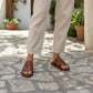 Sandale Médicale Cuir Hommes