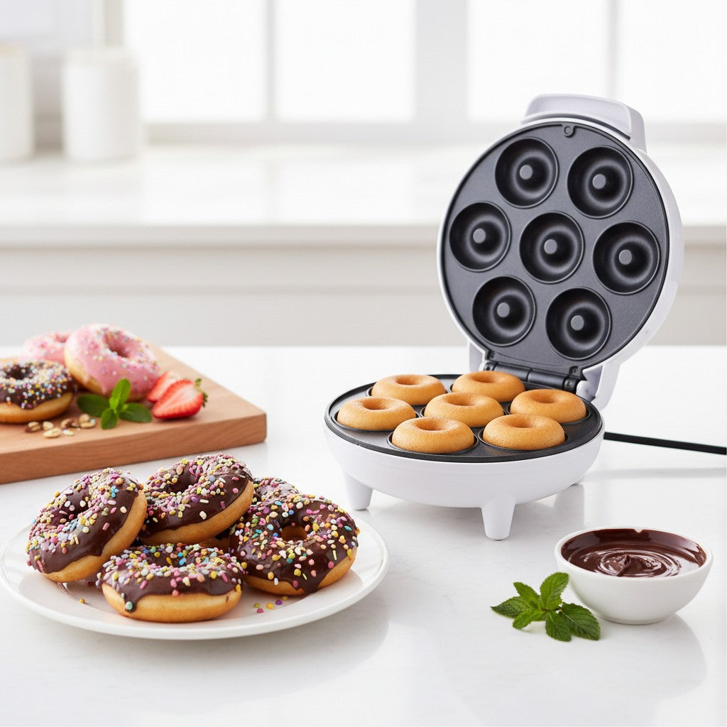 Machine à Donuts Électrique 1200W - 7 Donuts