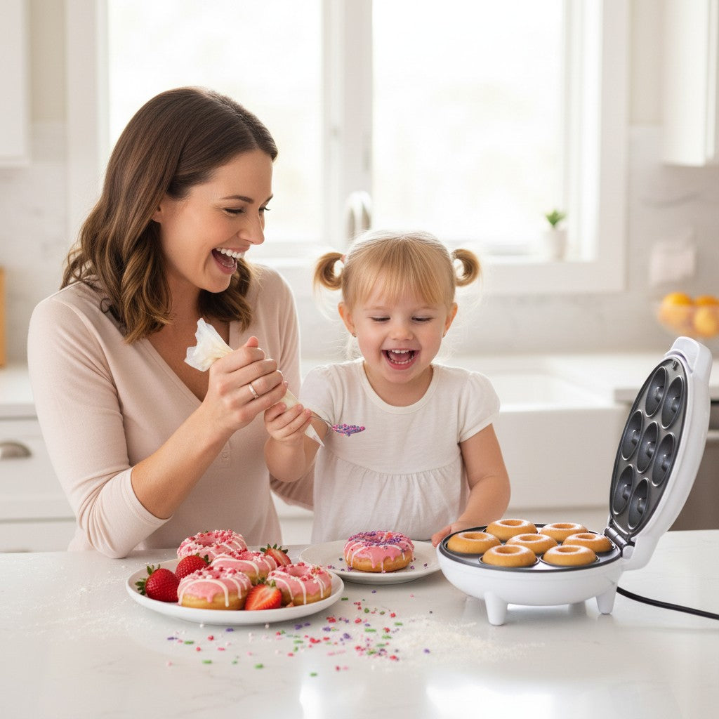 Machine à Donuts Électrique 1200W - 7 Donuts