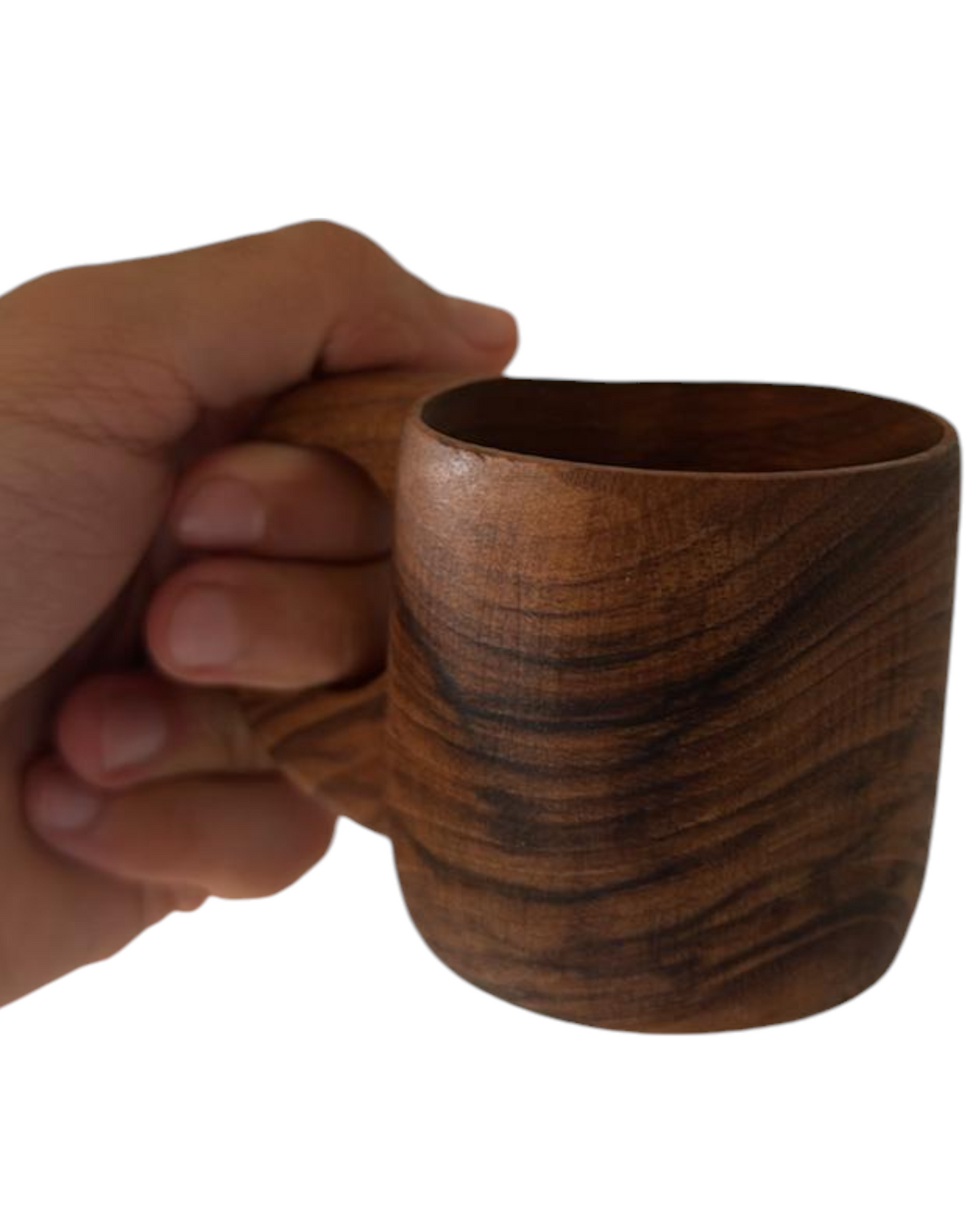 Tasse & Sous Tasse 100% Bois Noyer