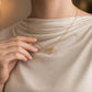 Collier Cœur Ouvert Doré – Acier Inoxydable