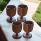 Ensemble  Plateaux Bois Noyer