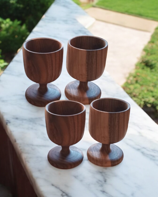 Verre Luxe en Bois Noyer