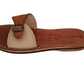 Sandale Cuir Médicale Beige Marron Flexible